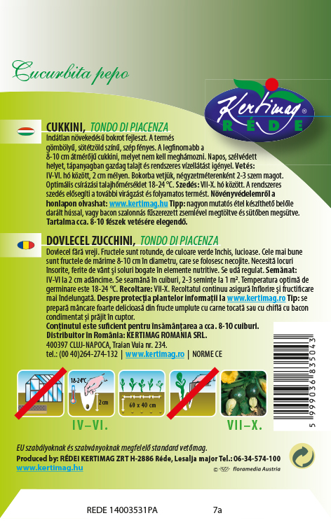 Cukkini Tondo di Piacenza 4g