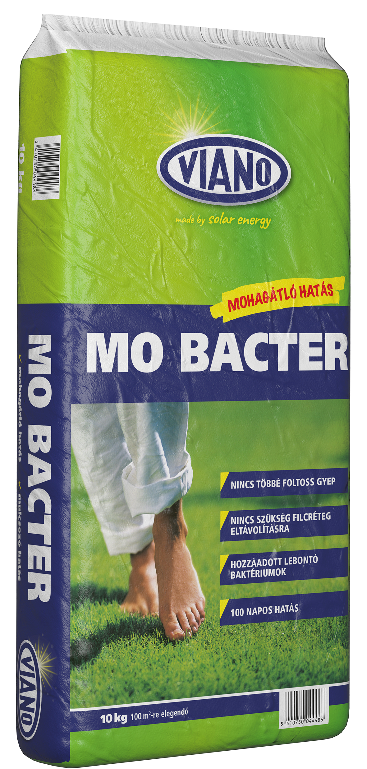 Viano MO Bacter szerves gyeptáp mohaírtó hatású 5-5-20+3Mg+baktériumok 10 kg