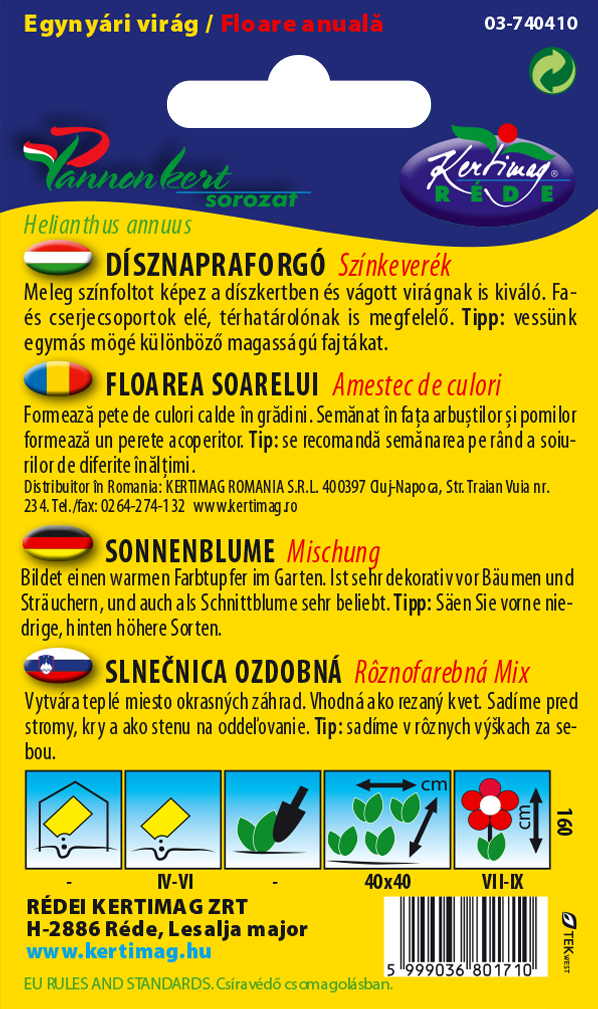 Dísznapraforgó színkeverék 0,5g