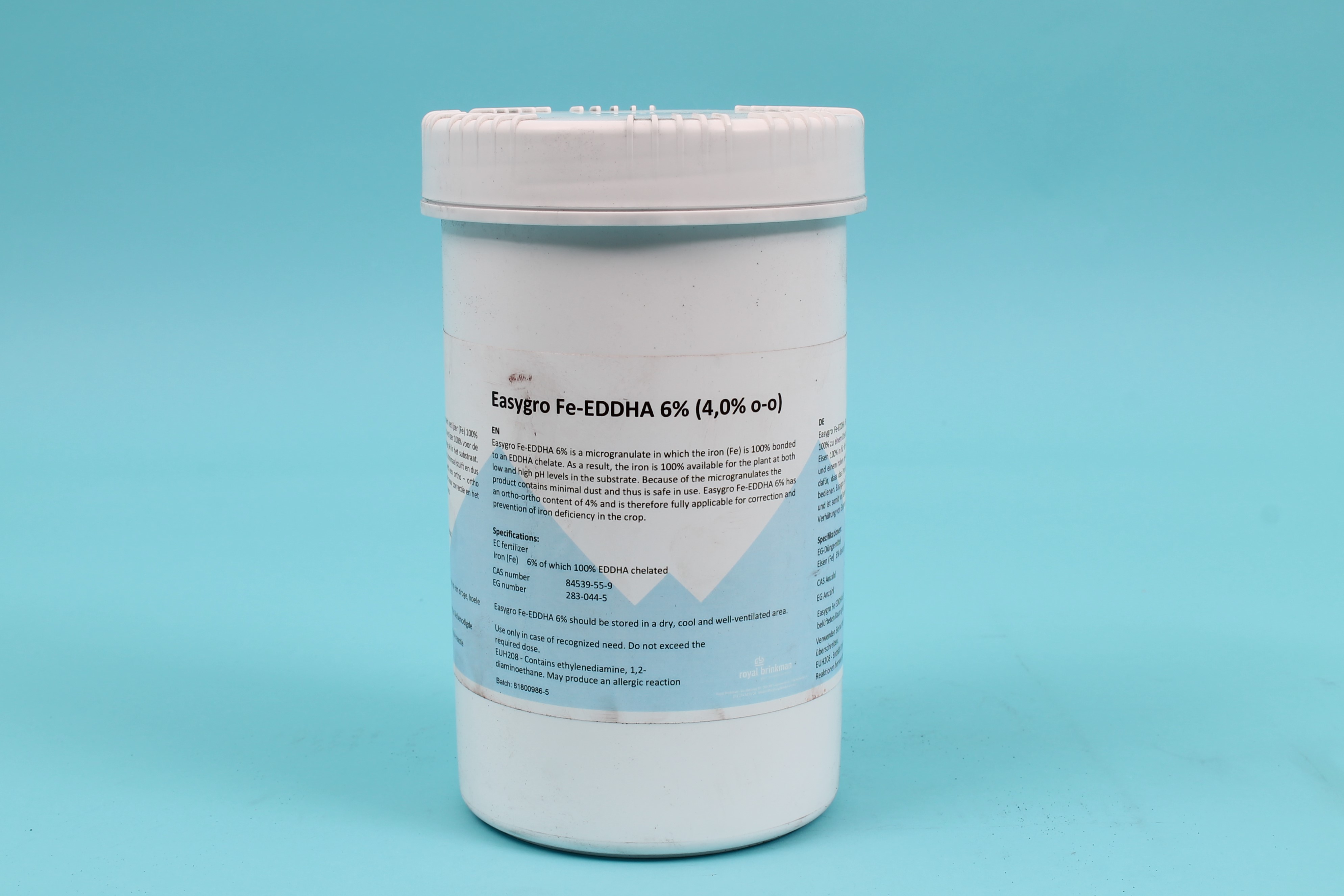 Chelate iron Fe-EDDHA 6% (4.0% o-o) EASYGRO SP 1 kg