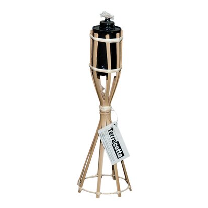 Bamboo torch with base 35 cm