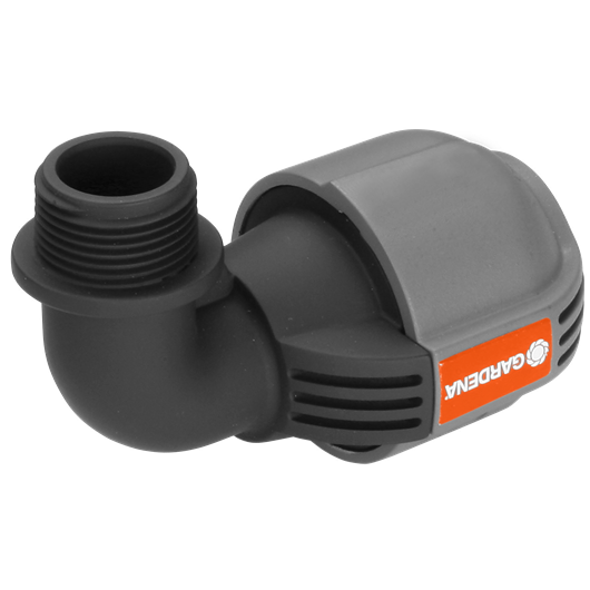 L-elem 25mmx3/4 külső menettel