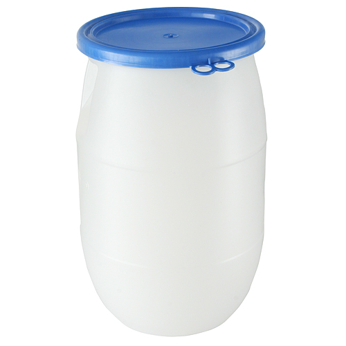 Barrel with snap-on lid 60l