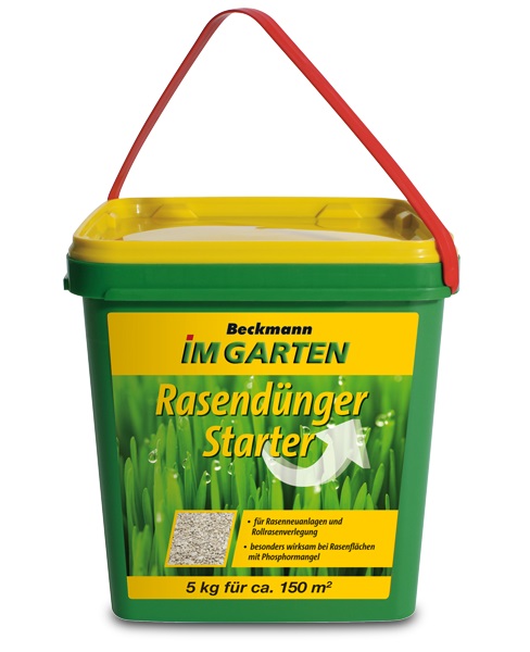 Beckmann lawn fertilizer for grass seed sowing, lawn turf planting 12-22-10 5kg