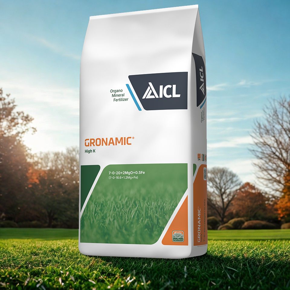 ICL Gronamic Sport High K gyeptrágya 7-0-20+2MgO+0,5Fe 25 kg