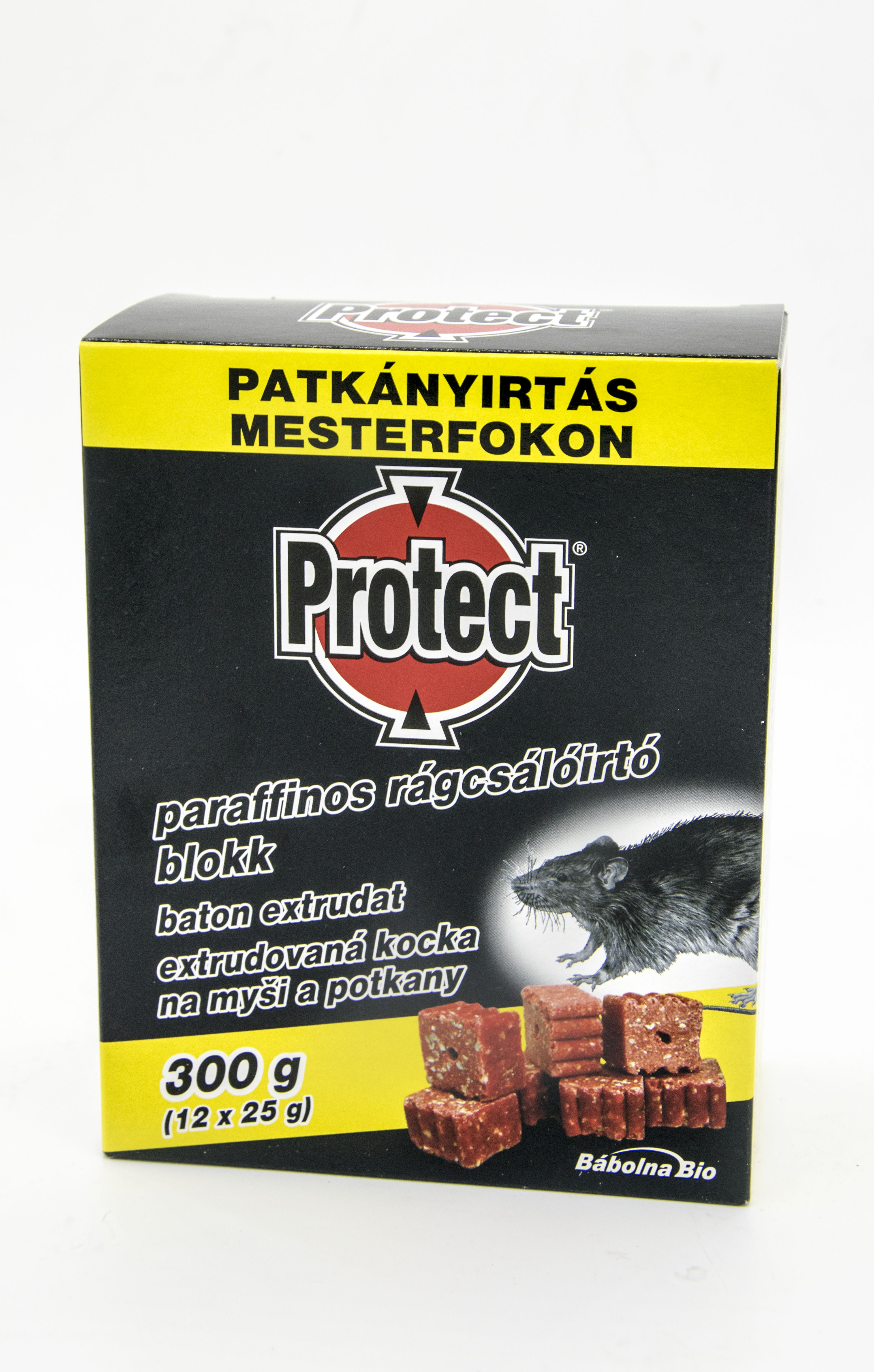 Protect paraffinos rágcsálóirtó blokk 12x25 g