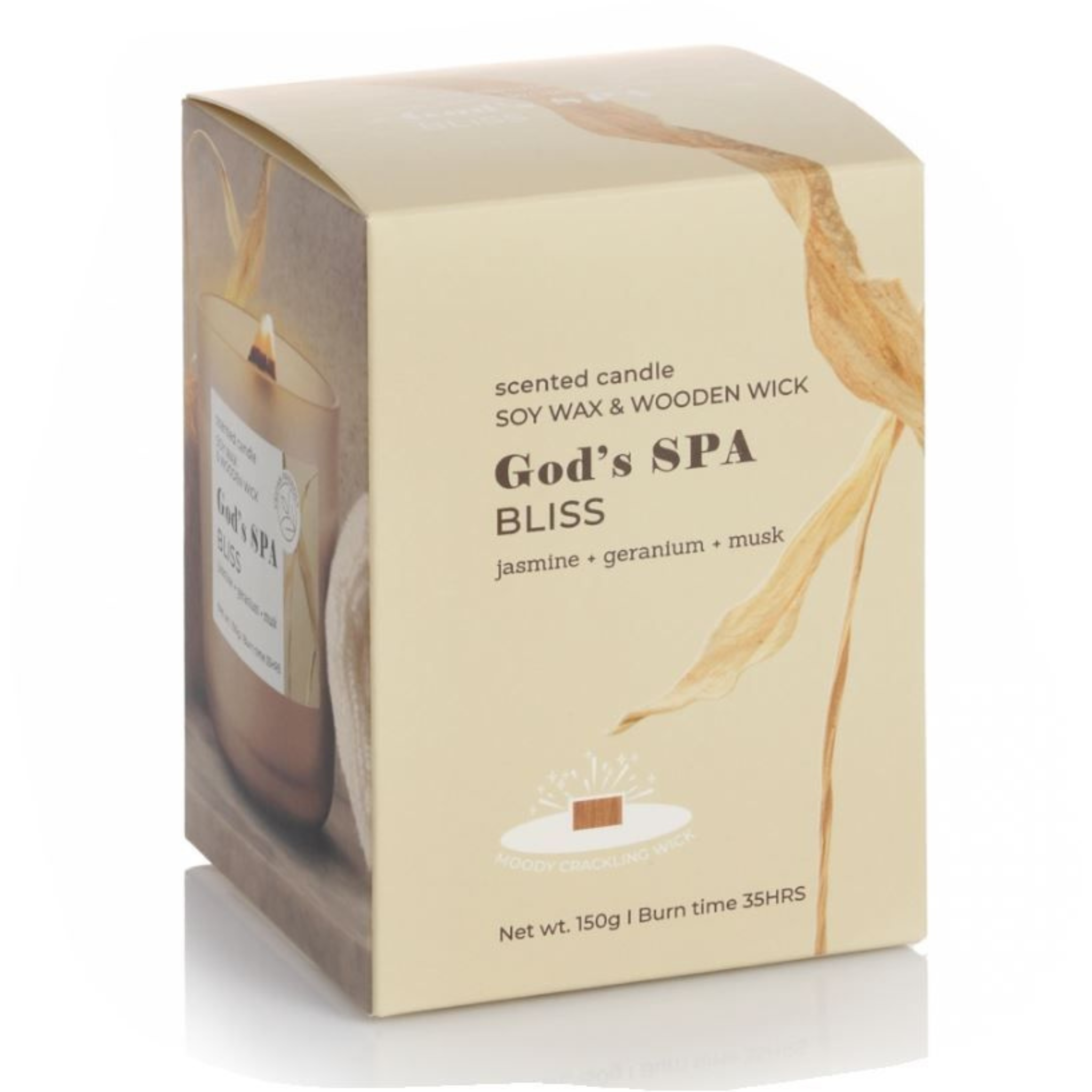 Illatpohár-Prémium, szójaviaszból God's SPA Bliss 150 g