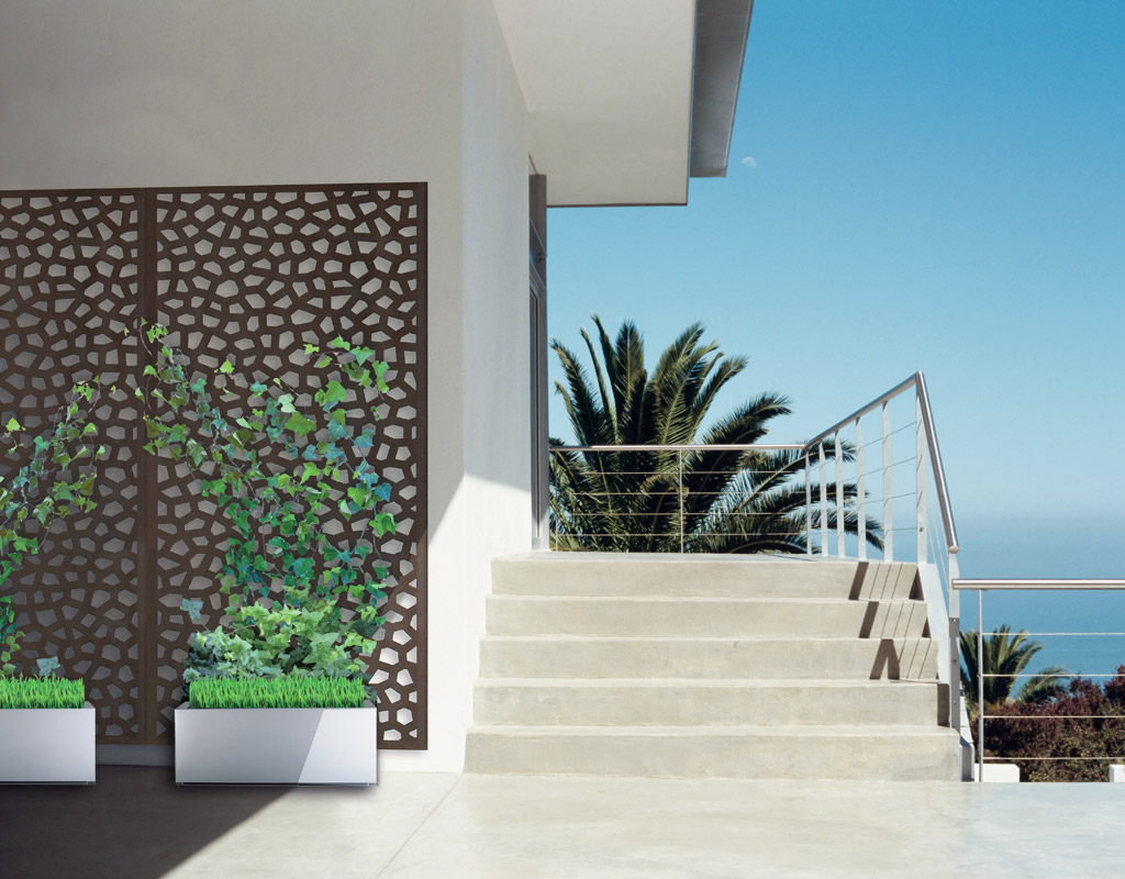 Decorative PP panel Mosaic 1x2 m brown