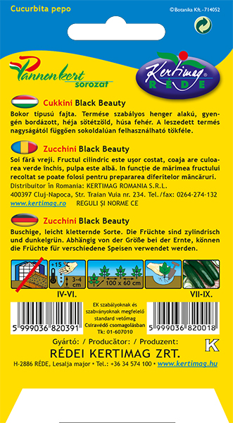 Courgette Black Beauty 4 g