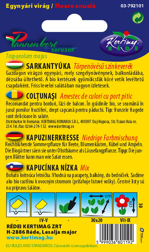 Sarkantyúka alacsony színkeverék 3 g