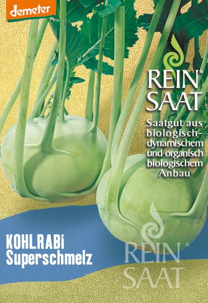 Giant kohlrabi organic Superschmelz Rein Saat approx. 80-100 seeds