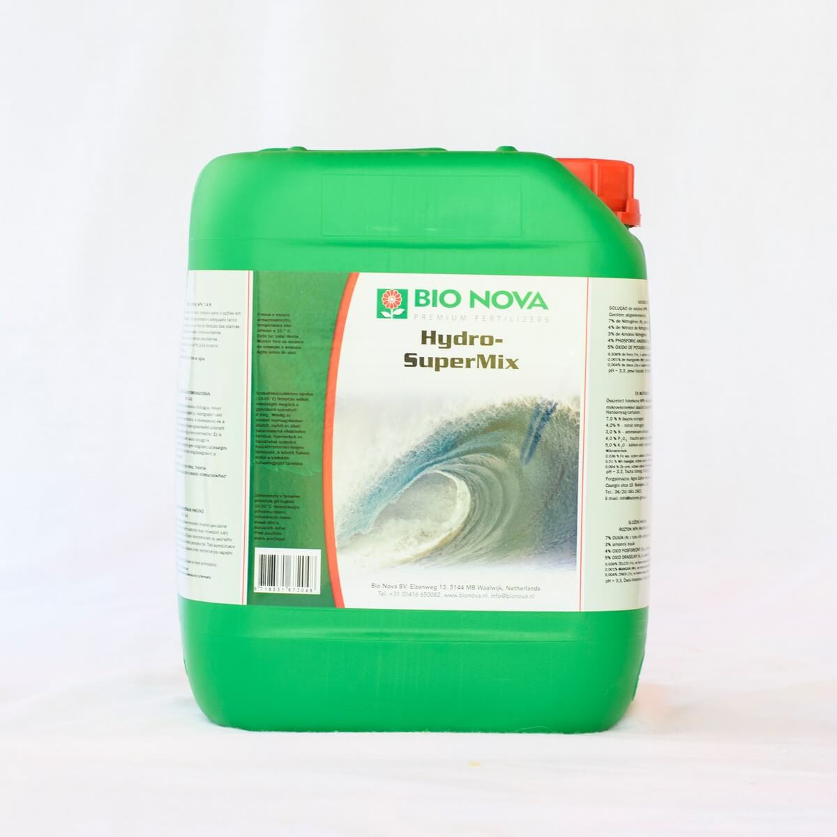 Bio-Nova Hydro-Supermix (7-4-5) nutrient solution for hydroponics 5 l