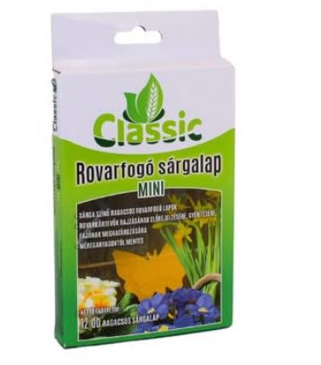 Classic sárga rovarfogó lap mini 12 db