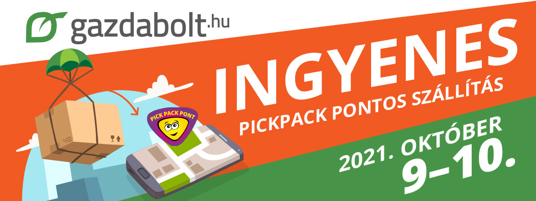 Ingyen szállítás PickPack pontra 2021.10.09-10-én
