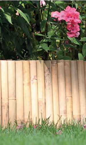 Bambusz szegély "Bamboo Border" barna 0,35x1 m