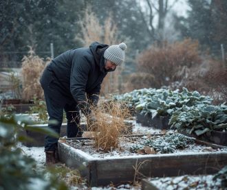 A magaságyás fekészítése a télre