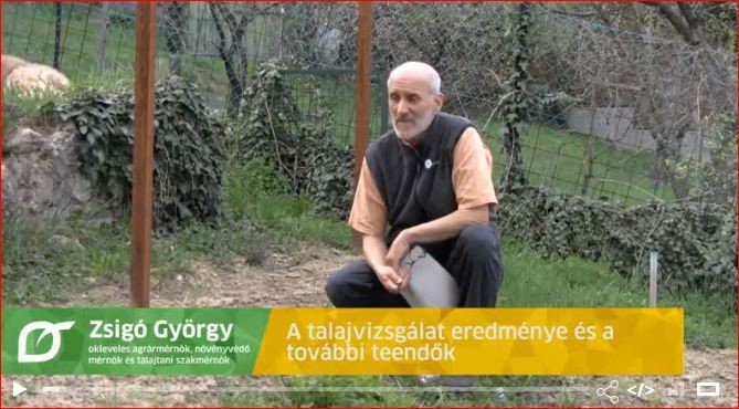 A talajvizsgálat eredménye és a további teendők - Zsigó György