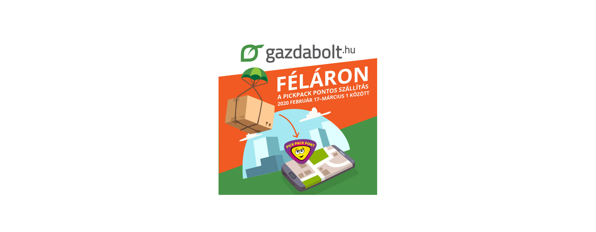 Féláron a PickPack pontra történő szállítás