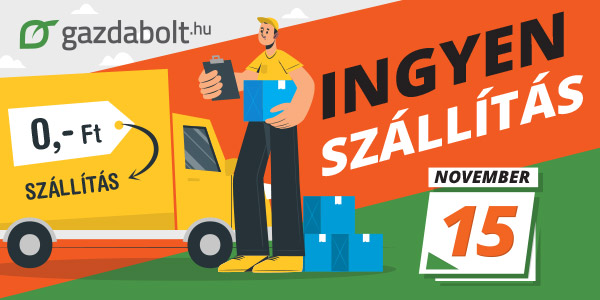Ingyen szállítási nap a Gazdabolt.hu-n 2021. november 15-én