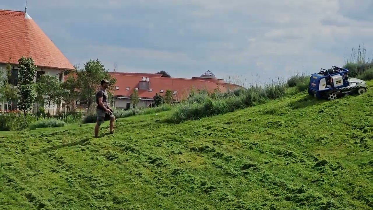 Rézsűk professzionális nyírása